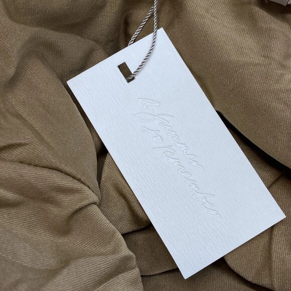 JLUXLABEL Women’s Sea Soul One-Shoulder Midi Dress Ivory Size M - Picture 3 of 10